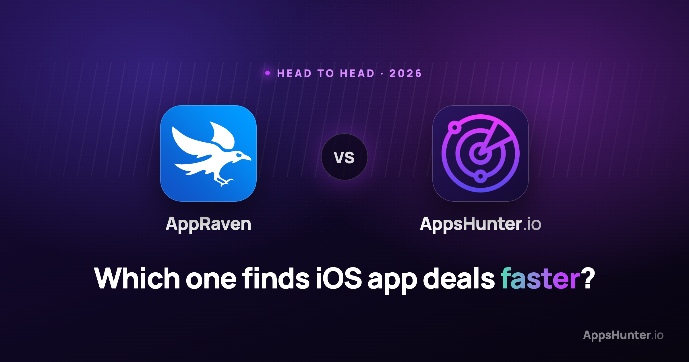 AppRaven App Store install page beside the AppsHunter.io web catalog homepage